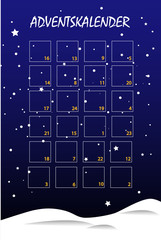 Adventskalender Hochformat