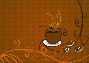 Obraz premium Tazza di caffè vector