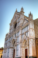Fototapeta na wymiar The Basilica di Santa Croce (Holy Cross). Florence, Italy