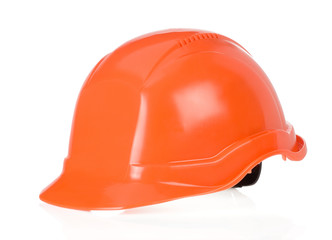 construction worker helmet on white