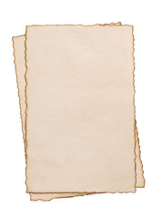 Obraz premium paper vintage parchment isolated on white