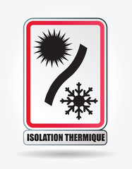panneau isolation thermique - chaleur / froid - soleil - gel