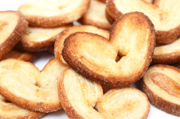 Heart-shaped cookies