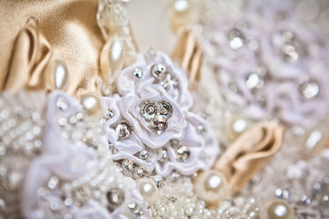 wedding dress close up