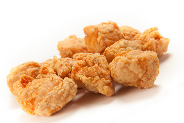 Fried Chiken in white background