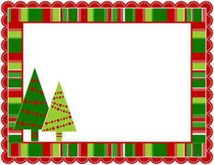 Christmas Stripped Frame
