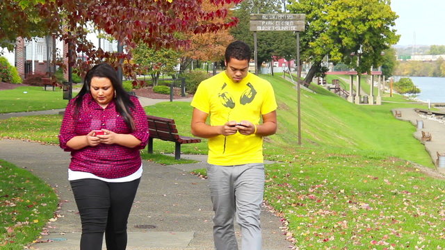 Walking while Texting