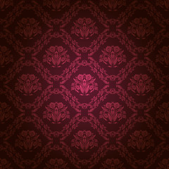 damask seamless floral pattern