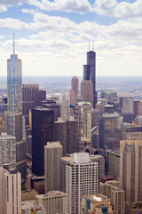 Fototapeta na wymiar Aerial View (Chicago)