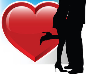 couple. vector illustration