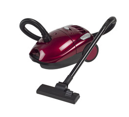 Vacuum dust cleaner isolated on white
