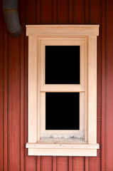 wooden window