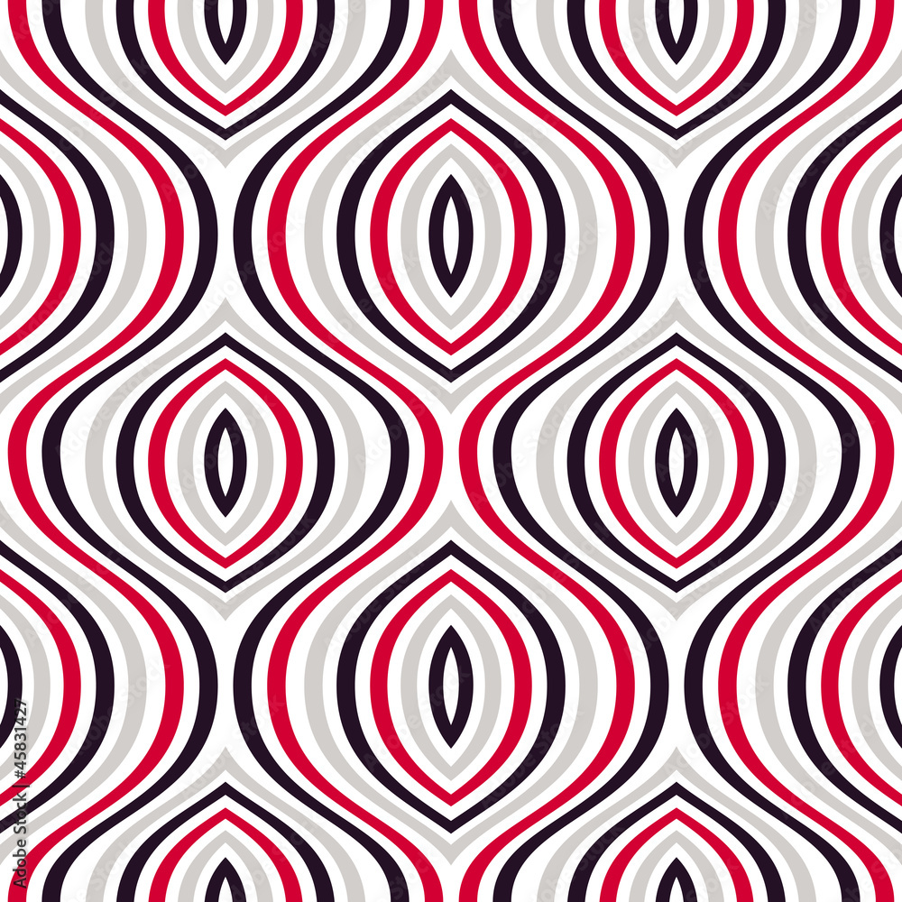 Poster vector seamless pattern