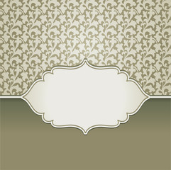 Vector vintage frame with copy space