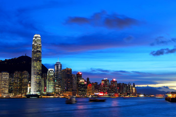 Hong Kong cityscape at night