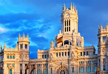 Fototapeta na wymiar Pałac komunikacji, Madryt