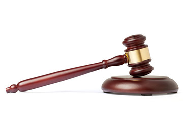 Gavel isolated on white background
