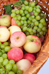 apples and grapes