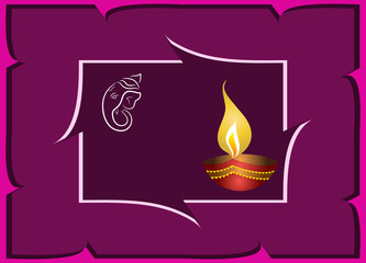 Ganesha Diwali Design