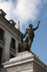 King statue in cantabria  santander