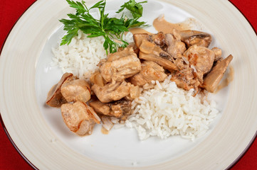rice with meat