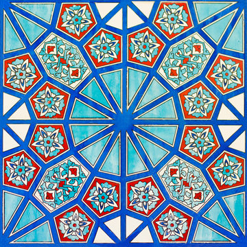 Oriental ornaments in mosque