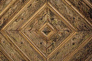 Pattern on Wooden Door, Brown