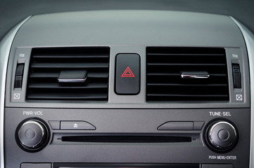 Closeup photo of car interiors