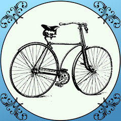 Vintage Retro Bicycle with decoration frame