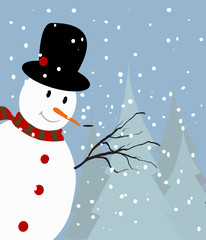 Snowman Background