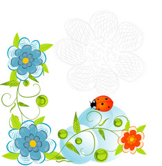 vector spring floral background