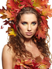 Autumn woman portrait