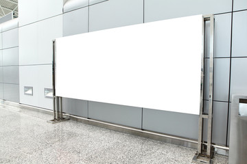 Naklejka premium Placard with copy space in airport