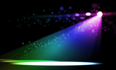 Stage lights. illustration.