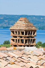 View of Bolsena. Lazio. Italy.