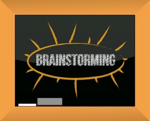 brainstorming blackboard