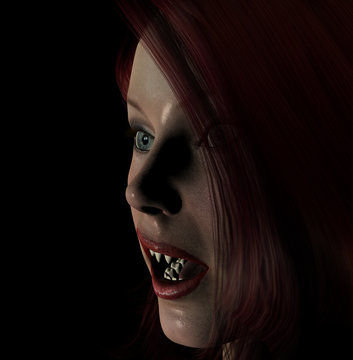 Sexy Red Haired Vamp