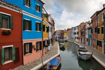 Obraz na płótnie Canvas Burano wyspa w pobliżu Wenecji, Włochy