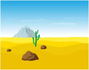  woestijnzandlandschap, vectorillustratie © Vasily Merkushev