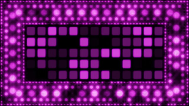 violet glittering light bulbs loopable background