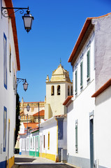Quiet street in Alvito village, Alentejo, Portugal