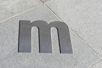Letter M. Metal © ddrash