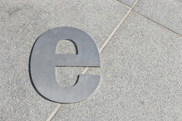 Letter E