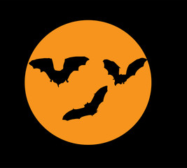 vector bats silhouettes