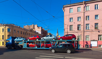 Sredny prospekt at Vasilyevsky Island