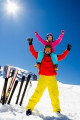 Ski, snow, sun and winter fun