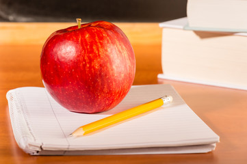 Academic education traditional student's desk