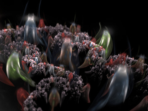 3d rendered abstract composition.