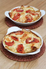 due piatti di lasagne