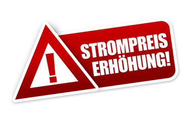 Strompreiserhöhung! Button, Icon